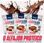 Imagem de Alfajor Com Whey Protein Uaifajor Caixa Com 06 Unidades