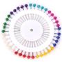 Imagem de Alfinete Coloridos Para Costura Kit Com 2 Discos Com 40 Unidades Cada