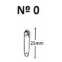 Imagem de Alfinete De Segurança Nº 0 Sekich C/ 100 Unidades  2,5 cm