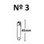 Imagem de Alfinete De Segurança Nº 3 Sekich C/ 50 Unidades 4,5 cm