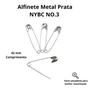 Imagem de Alfinete De Segurança NYBC NO.3 Metal Prata 150pçs 120g