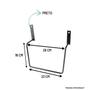 Imagem de Alforge Bolsa Mala 80 Litros Cravos + Afastador Suporte Honda VT 600 Shadow Par