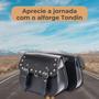 Imagem de Alforge Lateral Bolsa Custom 18 Litros Com Cravos Para Moto