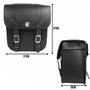 Imagem de Alforge Mala Bolsa Lateral 44 Litros Quadrado + Afastador Suporte Honda VT 600 Shadow Par