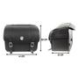 Imagem de Alforge Mala Bolsa Lateral 50 Litros + Afastador Suporte Harley Davidson Dyna Par