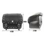 Imagem de Alforge Mala Bolsa Lateral 50 Litros Cravo + Afastador Suporte Honda VT 600 Shadow Par