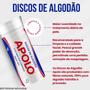 Imagem de Algodao Disco Apolo 70g Limpeza Facial Maquiagem Manicure Pedicure - Kit Com 36