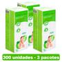 Imagem de Algodão Quadrado Bellacotton 300 unidades para Bebê - 3 pacotes com 100