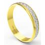 Imagem de Aliança Bodas de Prata Ouro 18k 750 4mm BP-20