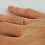 Imagem de Aliança de Casamento em Ouro 18k com Aço Inoxidável 3mm - Estilo Tradicional (Anatômica)