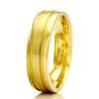 Imagem de Aliança de casamento masculina em Ouro 18k 750 WM Joias 7MM M2353