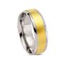 Imagem de Aliança de casamento masculina Ouro 18k e Prata 950 WM Joias 6,5MM M2603