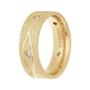 Imagem de Aliança de Namoro Eternity 7mm Gold IPG com Zircônia