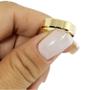 Imagem de Alianças Casamento 4mm Banhadas Ouro 30/31 17/18 Aço Inox