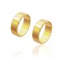 Imagem de Alianças de Casamento Cronos Ouro 18k com Chanfro 7mm 9,2g