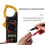 Imagem de Alicate amperimetro digital completo com estojo protecao 750v 20a 200a multimetro hold profissional