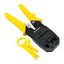Imagem de Alicate Crimpador Corta Decapa Cabo Fios Crimpa 3 Cavas Para Conectores Rj45 Rj11 Rj12 - Bomder