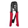 Imagem de Alicate Crimpador de Conectores RJ45 RJ12 RJ11 Com Catraca HY-568R - Pier Telecom