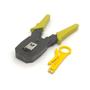 Imagem de Alicate Crimpador Hayom, RJ45/RJ11/RJ12 C/ Desencapador de Cabos - AI1003 - Amarelo