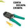 Imagem de Alicate Crimpar Conector Rj45 Rj11 Descascador Cabo de Rede