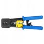 Imagem de Alicate de Crimpar Cabos de Rede RJ45 Cat5e Cat6 Modelo com Catraca