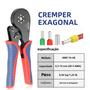 Imagem de Alicate de Crimpar Fio Hexagonal Autoajustável YE 16-6E - AWG 20-5