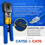 Imagem de Alicate de crimpar Multi função corta fio para conectores de passagem EZ Crimp RJ45 RJ12 RJ11
