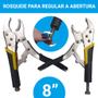 Imagem de Alicate de Pressao 8 Pol 200MM Resistente Cabo Emborrachado