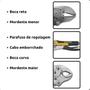 Imagem de Alicate de Pressão Boca Curva ou Reta 10" Polegadas Regulável  Cabo Emborrachado feito em Aço Carbono Chave Presao Bico Mordente Reto ou Curvo 