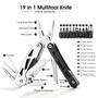 Imagem de Alicate Multitool THE FRONT 19 em 1 - Com Tesoura e Faca para Acampamento