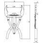Imagem de Alicate Para Anéis De Pistão 50-100 Mm Tramontina Pro