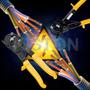 Imagem de Alicate Tesoura Corte Cabos Fios C/ Catraca Regulável 24mm