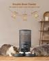 Imagem de Alimentador automático para gatos Molypet para 2 gatos 6L com taças duplas
