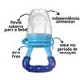 Imagem de Alimentador Bebê Bico Silicone Chupeta Porta Frutinha Azul