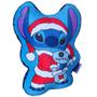 Imagem de Almofada 3d Stitch Papai Noel Natal Aveludada Oficial Disney