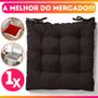 Imagem de Almofada Assento Cadeira Futton Futon 40x40cm Cores Diversas 100% Poliéster