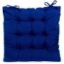 Imagem de Almofada Assento Encosto Para Cadeira Futon 40x40cm Azul Royal