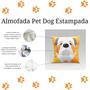 Imagem de Almofada Avulsa Cheia Estampada Pet Dog em Veludo Suede 45cm x 45cm com Refil de Silicone - Decoração Raças Cachorros