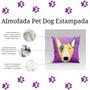 Imagem de Almofada Avulsa Cheia Estampada Pet Dog em Veludo Suede 45cm x 45cm com Refil de Silicone - Decoração Raças Cachorros