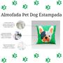 Imagem de Almofada Avulsa Cheia Estampada Pet Dog em Veludo Suede 45cm x 45cm com Refil de Silicone - Decoração Raças Cachorros