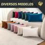 Imagem de Almofada cheia Suede Retangular Decorativas 50cm X 30cm