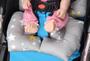 Imagem de Almofada colchonete capa para carrinho bebê conforto cadeirinha kakiblin estrela
