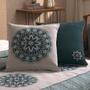 Imagem de Almofada Com Enchimento Turin Premium Jacquard Verde Malva