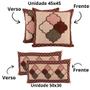 Imagem de Almofada Com Enchimento Turin Retangular Baguete Jacquard Estampado 180 Fios
