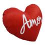 Imagem de Almofada Coração Frases Amor Vermelha 45cm x 30cm
