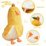 Imagem de Almofada de abraço de pelúcia PEACH CAT Banana Duck 90 cm amarela