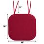 Imagem de Almofada de Cadeira Sweet Home Collection - Memory Foam - Pacote com 12 Unidades (Vermelha)