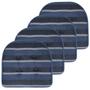 Imagem de Almofada de Cadeira Sweet Home Collection - Memory Foam (Pacote com 4 Unidades - Azul)