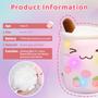 Imagem de Almofada de Chá Plush Bubble AIXINI com Luzes Noturnas de LED