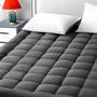 Imagem de Almofada de Colchão Queen Size EASELAND - 300TC Algodão Cinza Escuro
